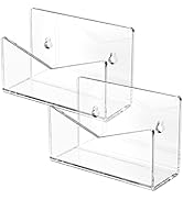 Richboom Acrylic Mail Holder, Envelope Holder for Desk Countertop Letter Holder for Home Office S...