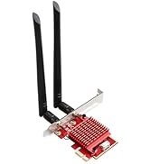 BZIZU WiFi 6E AXE5400 PCIe Card | 5400Mbps Tri-Band 2.4GHz/5GHz/6GHz | Bluetooth 5.3, MU-MIMO, OF...