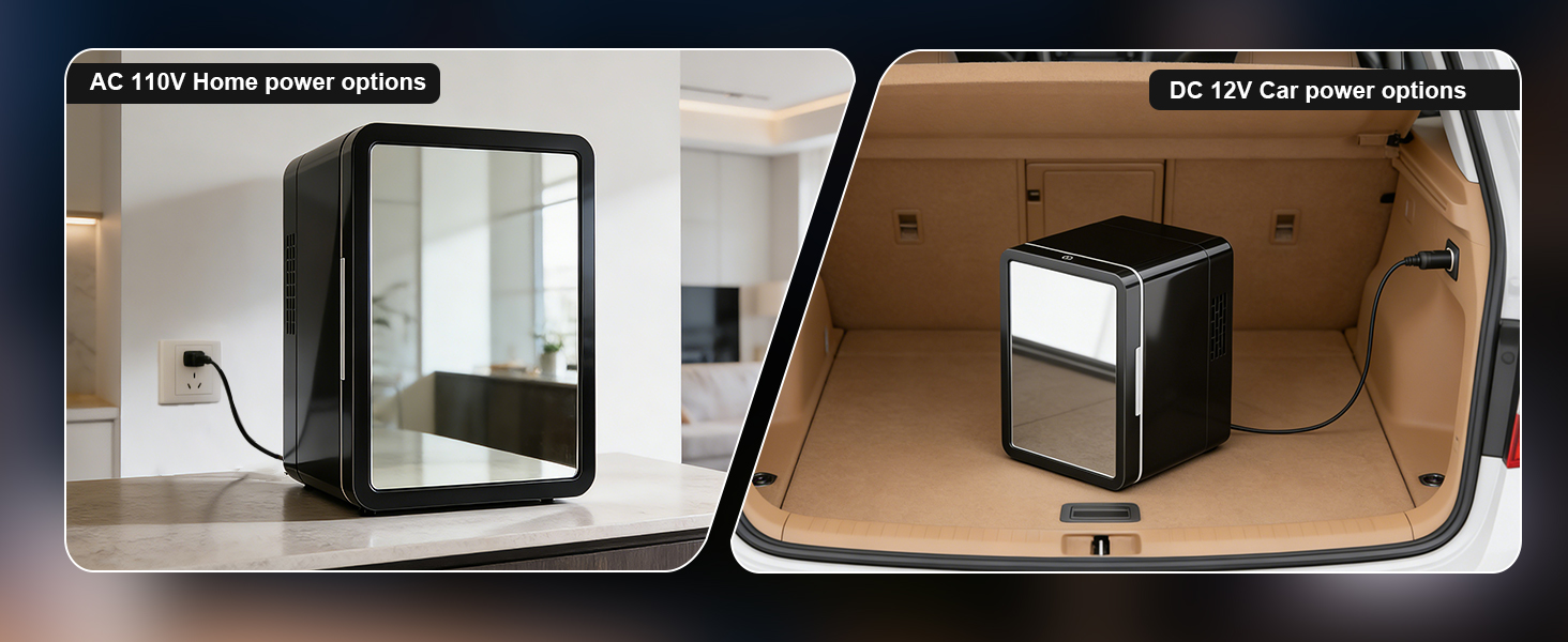 portable mini fridge ac dc power