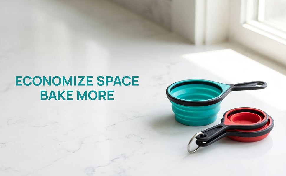 Space-Saving Collapsible Measuring Cups