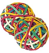 AIWOQI Rubber Bands Ball 2 Pack ball rubber band size #32 rubber bands About 300pcs colors Elasti...