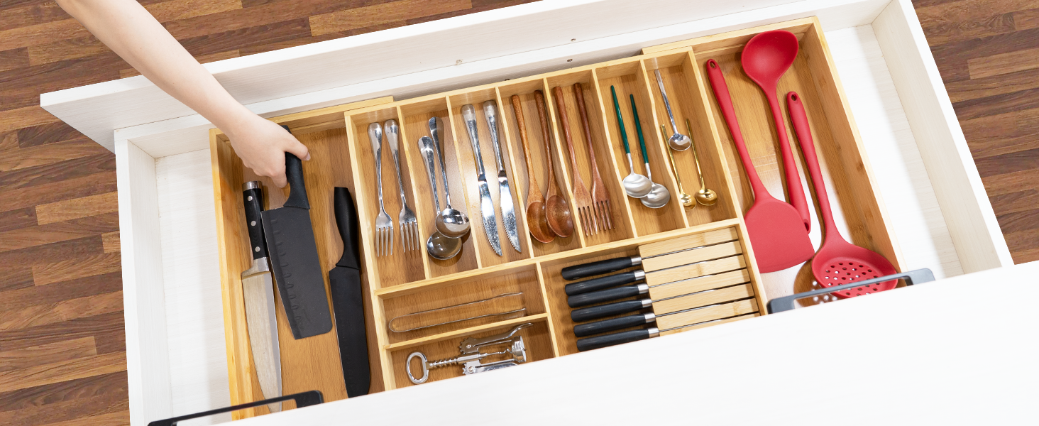 Extra large drawer organizer