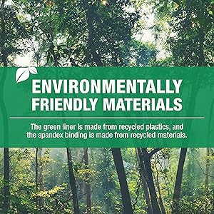 made with recycled materials 