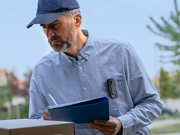 BOBLOV W1 HD 1080P Body Worn Camera, Wearable Body Camera with 2 Clips