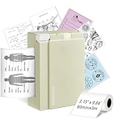 ORGBRO Sticker Printer, X3 Mini Bluetooth Printer Support 2-3 Inch Printing Width, Thermal Sticke...