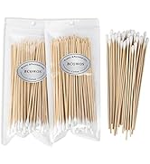 6'' Long Cotton Swabs 200PCS - Cotton Swabs with Wooden Sticks - Long Swabs for Gun Cleaning, Ear...