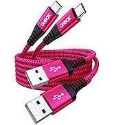 USB C Cable 60W Fast Charging [2 Pack 3FT], USB A to USB C Cable for CarPlay, USB to Type C iPhon...