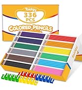 336 Packs Colored Pencils Bulk Classroom, Colored Pencils for Kids 12 Assorted Colors, Coloring P...