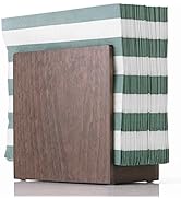 Napkin Holder For Table - Wooden Farmhouse Napkin Holders, Brown Simple Upright Vertical Dining T...