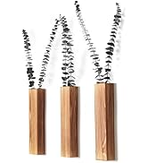 Sawoake Wood Wall Planters Modern Decor for Livingroom Bedroom Bathroom Contemporary Wooden Wall ...