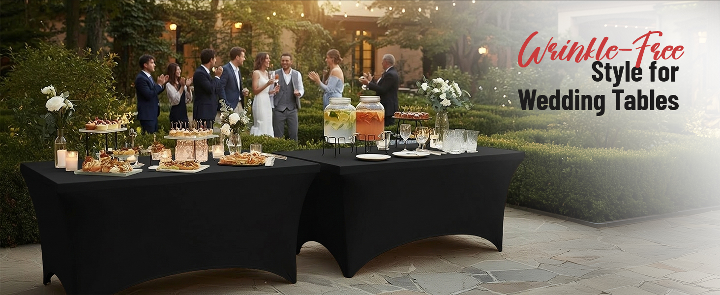 5ft spandex table cover, 5ft fitted table cloth rectangle tablecover, black fitted tablecloth 5ft