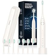 Operan Electric Toothbrush for Adults and Kids Rechargeable Sonic Toothbrush with 5 Modes 2-Min S...