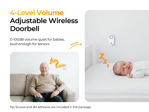 Wireless door bell with Light