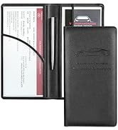 Yarnic Car Registration and Insurance Holder, Car Document Holder with Magnetic Closure, Registra...