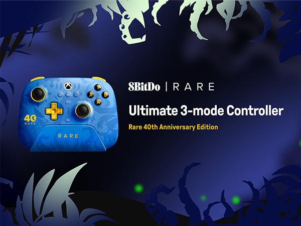 8BitDo Ultimate 3-mode Controller Rare 40th Anniversary Edition