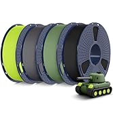 SUNLU 4KG 3D Printer Filament Bundle PLA Matte 1.75mm, Neatly Wound Filament with Matte Finish, P...