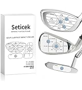 Seticek Golf Impact Tape Labels |Self-Teaching Sweet Spot and Consistency Analysis | Improve Golf...