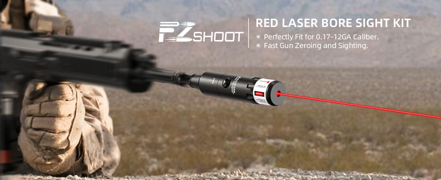 Red laser bore sight kit