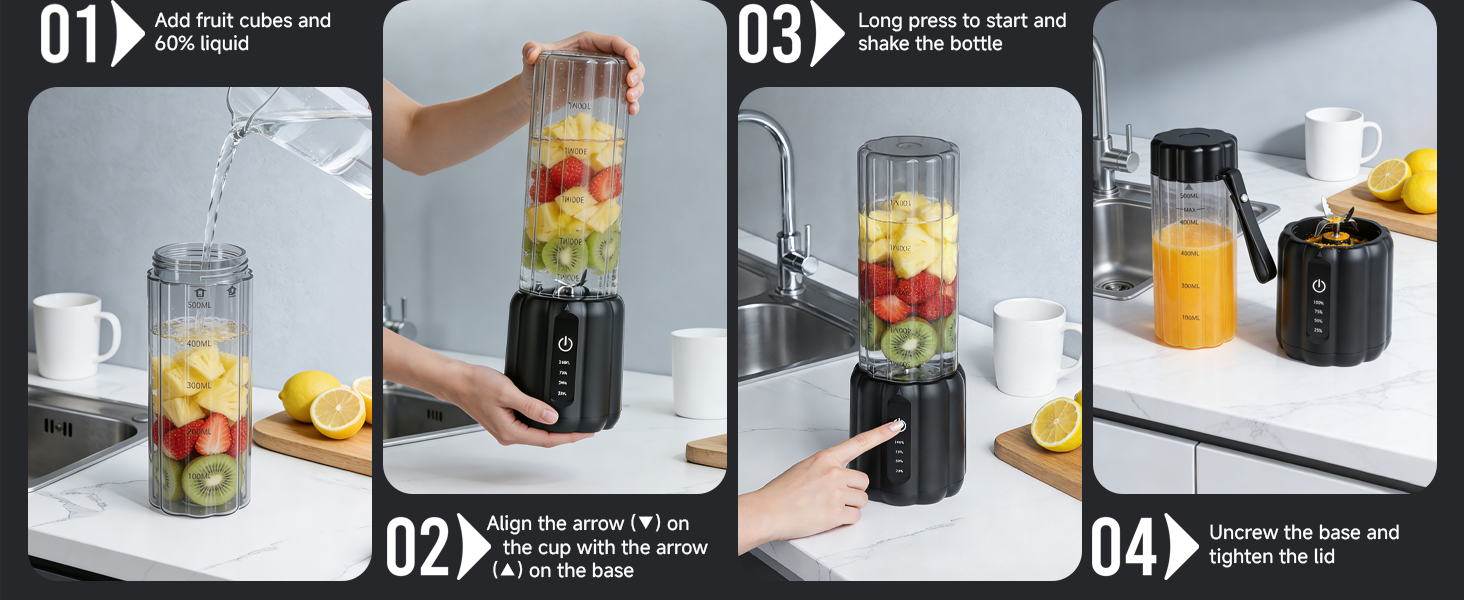 How to use portable blender