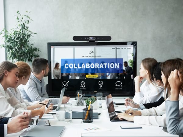 Conference room camera 4k webcam with microphone speaker for computer video meeting