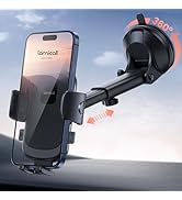 Lamicall Car Phone Mount - [Strongest Military-Grade Suction Cup] 360° Rotation Phone Holders for...
