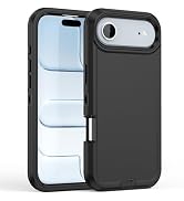 ACAGET for iPhone Air Case Rugged Heavy Duty Matte Protective Phone Cases with Port Anti Dust Plu...