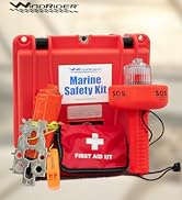 Flares and Boat Safety and First Aid Kit Coast Guard Approved