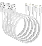 iPhone Charger, 5Pack(3/3/6/6/10FT) [Apple MFi Certified] Apple Charging Cables Lightning Cable F...