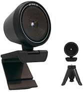 Combess Webcam for PC 4K Webcam with Microphone and Speaker, 85°FOV Web Camera for Desktop with P...