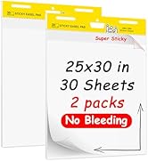 YNXPTBNC Post-it Super Sticky Easel Pad,25 in x 30 in Self Stick Flip Chart Paper,30 Sheets/Pad,2...