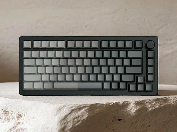 Gradient grey keycaps 121-key Shine Through style south facing keycaps