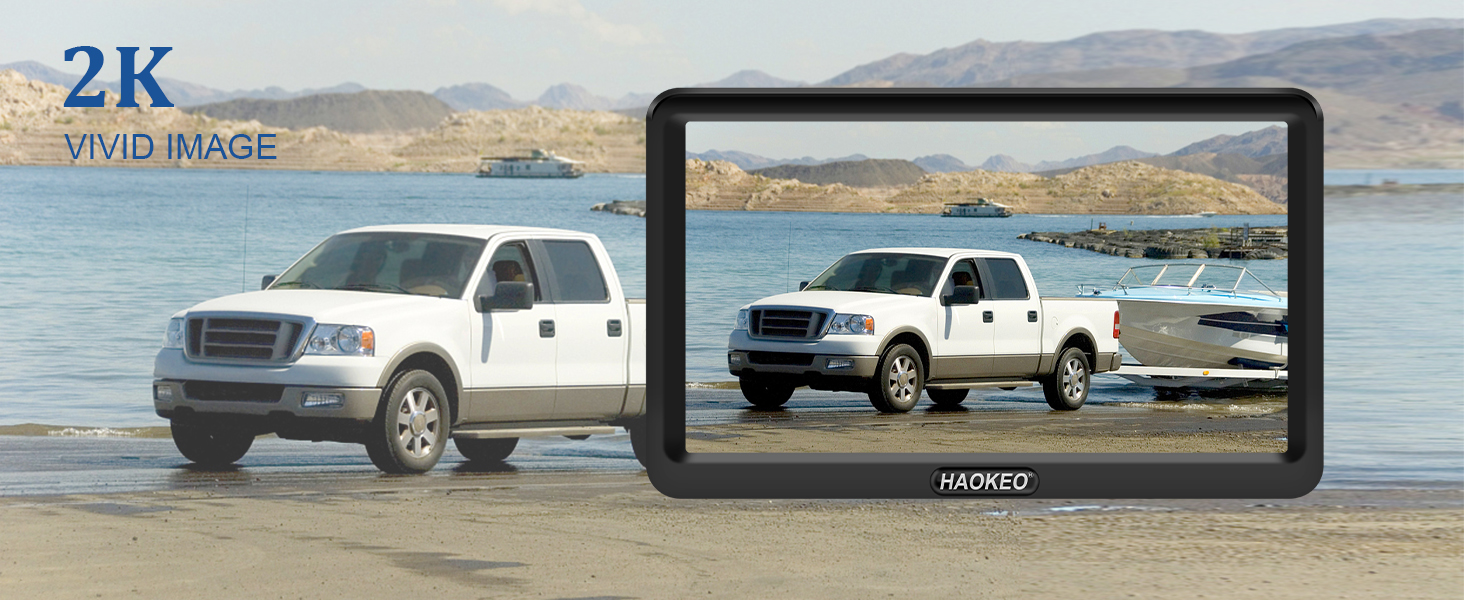 Backup Camera with 7 Inch HD 2K Screen