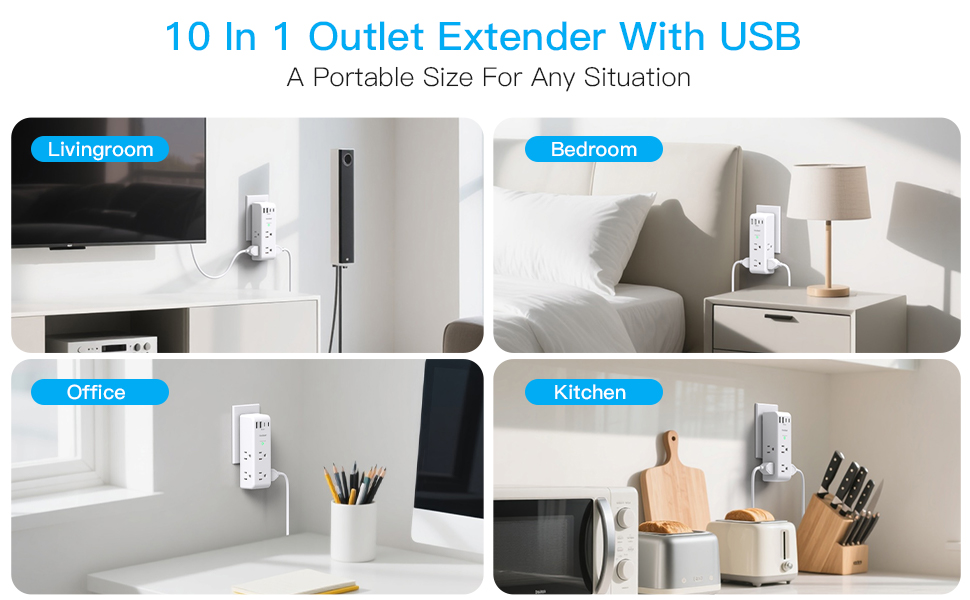 multiple outlet wall plug