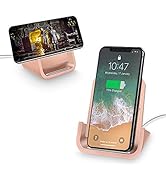 Wireless Charger YUWISS Wireless Charging Stand Cordless Charger Qi-Certified 10/7.5/5W Compatibl...