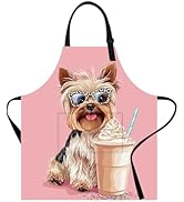 THISFIND Apron Home Kitchen Cooking Baking Gardening for Women Men with Pockets, cat lover apron ...