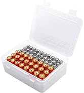 Battery Organizer Storage Box, Garage Case Holder for 24* AA, 30* AAA Batteries (Bag Not Include ...