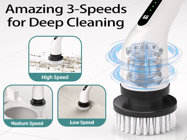 electric scrubber for cleaning