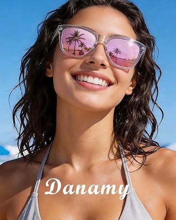 Sunglasses Womens Polarized Sunglasses for Women Trendy Designer Mirrored UV400 Protection