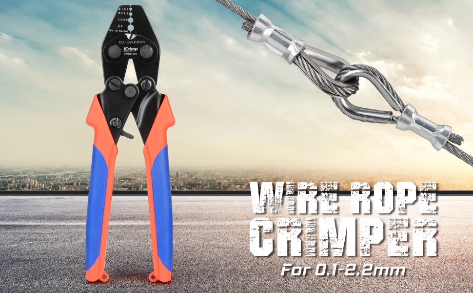 CWR1522 wire rope crimper with cutting