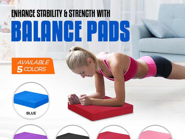 blue foam mat, foam mat, stability mat, thick exercise mats for home workout, physical therapy