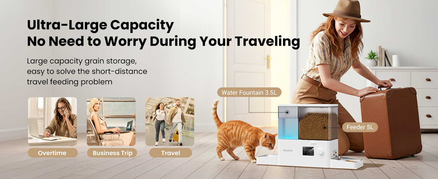 Automatic Cat Feeder and Water Dispenser