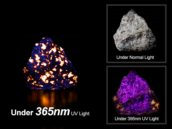 UV flashlight for rock
