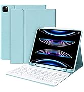 aMZCaSE iPad Air 13-inch M2 iPad Pro 12.9 Case with Keyboard Fit for iPad Pro 12.9 2022 6th/2021 ...