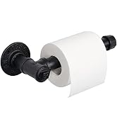 Jeasor Industrial Pipe Toilet Paper Holder, Retro Farmhouse Style Roll Tissue DIY Wall Mount Pape...