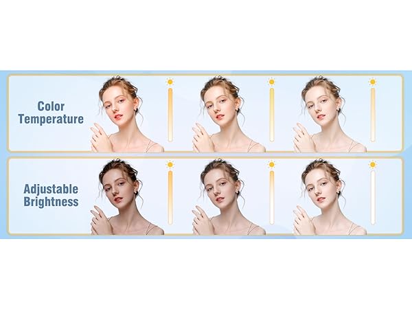 adjustable temperature brightness