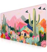 iCasso Large Gaming Mouse Pad (35"x16") - Waterproof Desk Mat with Non-Slip Rubber Base &amp; Stitche...