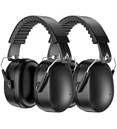 ProCase 2 Pack Ear Muffs for Noise Reduction SNR 32dB/NRR 26dB, Ear Hearing Protection for Adults...