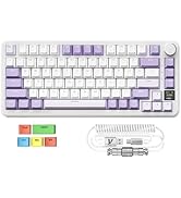 MAGIC-REFINER Attack Shark X85PRO 75% Wireless Mechanical Keyboard,TFT Smart Display&Knob,BT/2.4G...