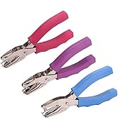 Craftinova Handle Punch ,3 Pack,1/4 inch of Hole Handheld Puncher ,with Soft Grip Handles ,with 6...