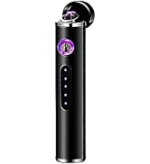 YOZWOO Electronic Rechargeable Plasma Arc Lighter - Cute Mini Portable Cylindrical Charging for M...